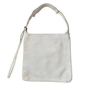 Latico Leathers Neutral White Timeless 100% Leather Buttery Shoulder Bag
